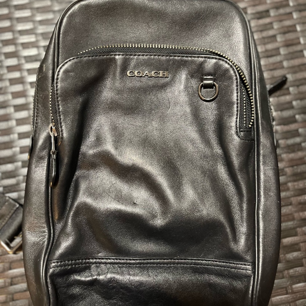 Coach sling backpack purse